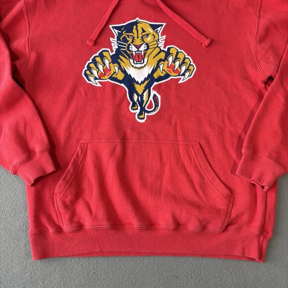 Vintage Men's Red Classic Florida Panthers Hoodie Size M Casual NHL Hockey Y2K - Picture 6 of 16